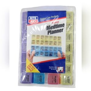Rite Aide Dosage Care Products Deluxe Medtime Planner Sealed